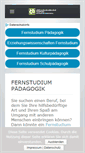 Mobile Screenshot of fernstudium-paedagogik.com